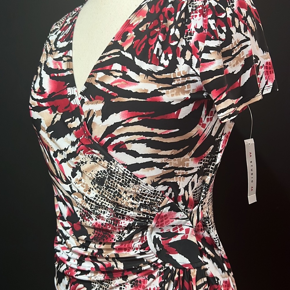 AA studio AA  colorful wrap dresss - Picture 3 of 8